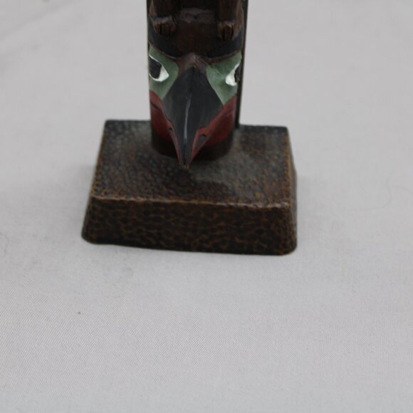 Vintage Resin Totem Pole - 4 totems by Boma - Cast Piece - Picture 6 of 10